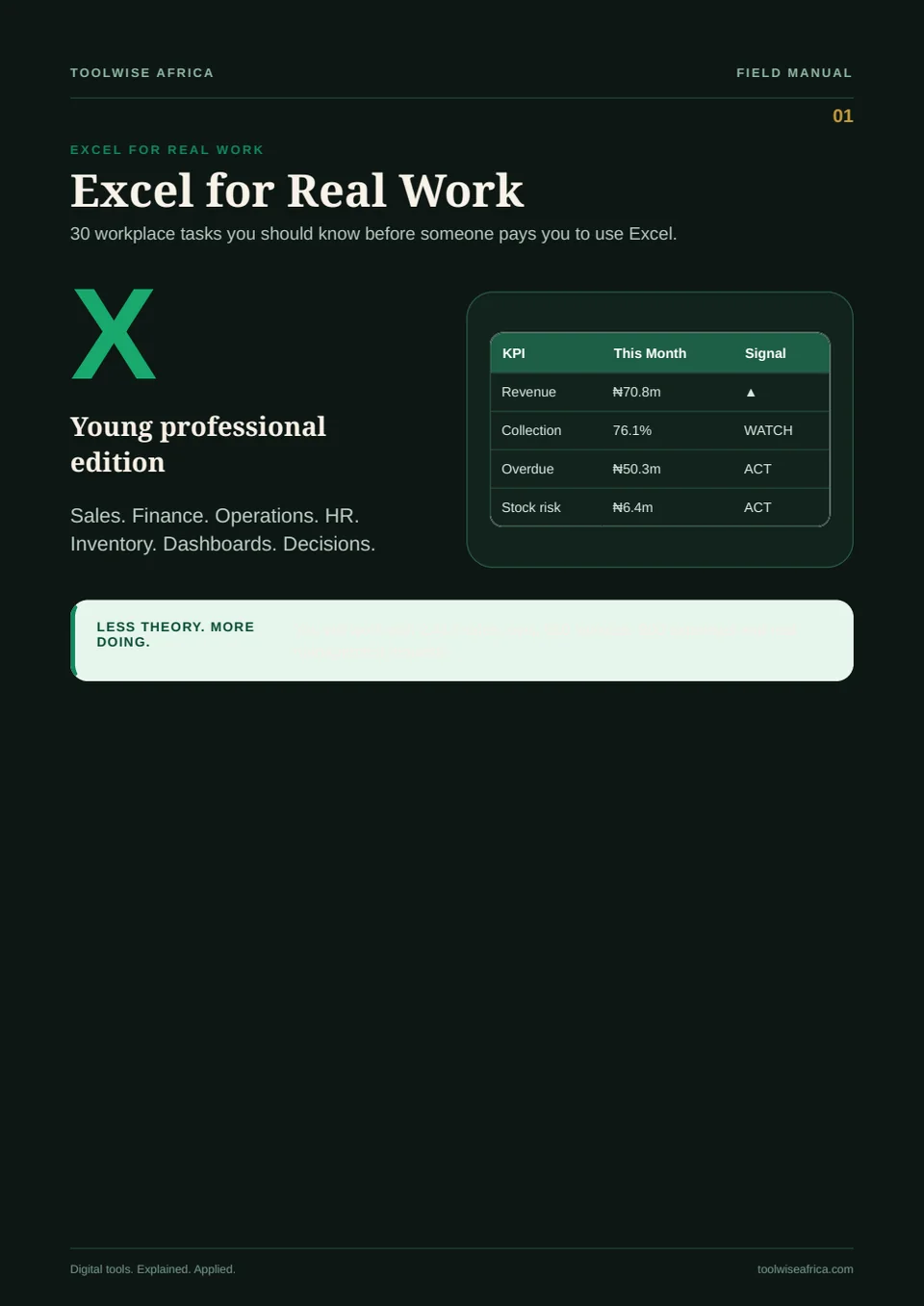 Cover of Excel for Real Work