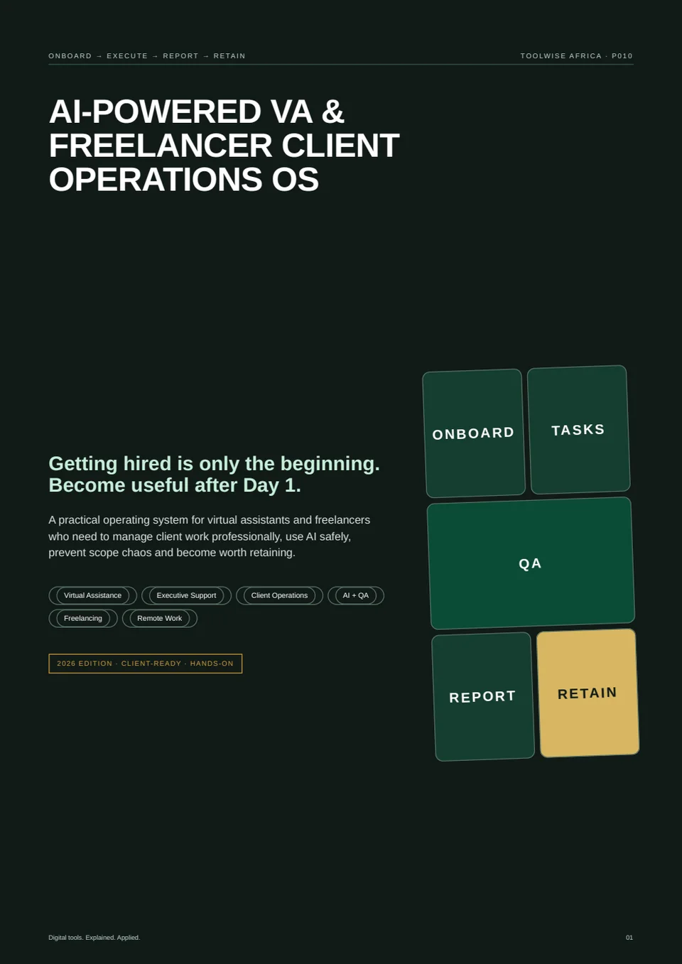 Cover of AI-Powered VA & Freelancer Client Operations OS